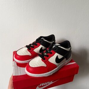 Nike Kids' Red, White & Black Low-Top Sneakers